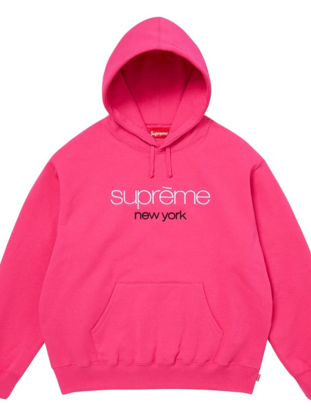 Supreme Classic Logo Hooded Sweatshirt Bright Fuchsia SS26 | Gently us